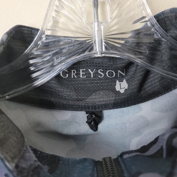 Greyson Tate Quarter-Zip Pullover Men's Large Camo Performance Golf Top - Picture 7 of 10